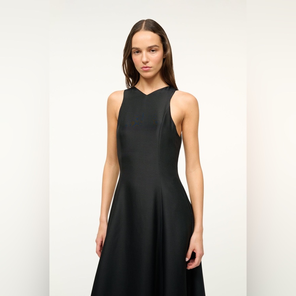 STAUD Mini Heike Dress in Black - Picture 2 of 7